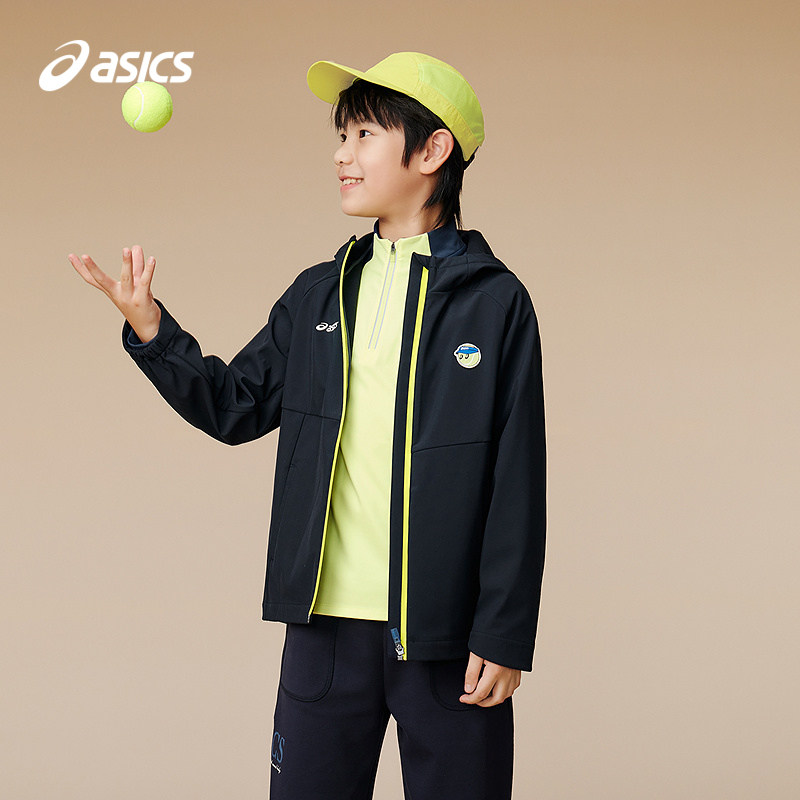 【商场同款】ASICS/亚瑟士童装25年秋季三防软壳外套防风梭织便服,童装/婴儿装/亲子装,普通外套,淘宝优惠券,粉丝福利购,淘宝优惠卷