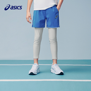 【上海时装周同款】ASICS/亚瑟士童装24新款运动裤男童假两件裤子