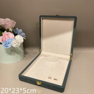 高档高创意首饰 托盘珠宝吊戒指坠收纳展示盒金属档扣盒子饰品收