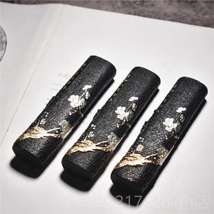 高档砚砚老开胡文墨生产定制正宗徽墨老胡，开文松岩砚墨厂块墨条