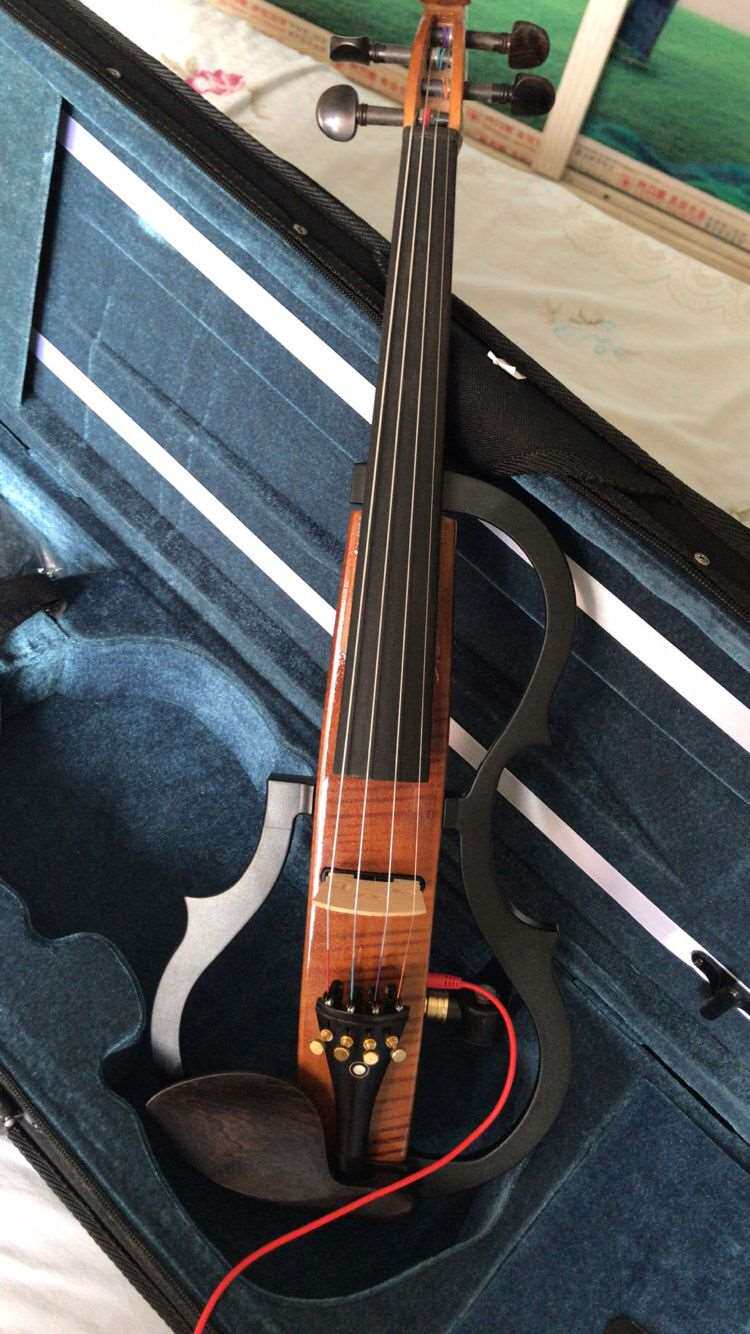 高档演奏级电子电声蓝牙小提琴考级初学充电静音雕花提琴无线音箱