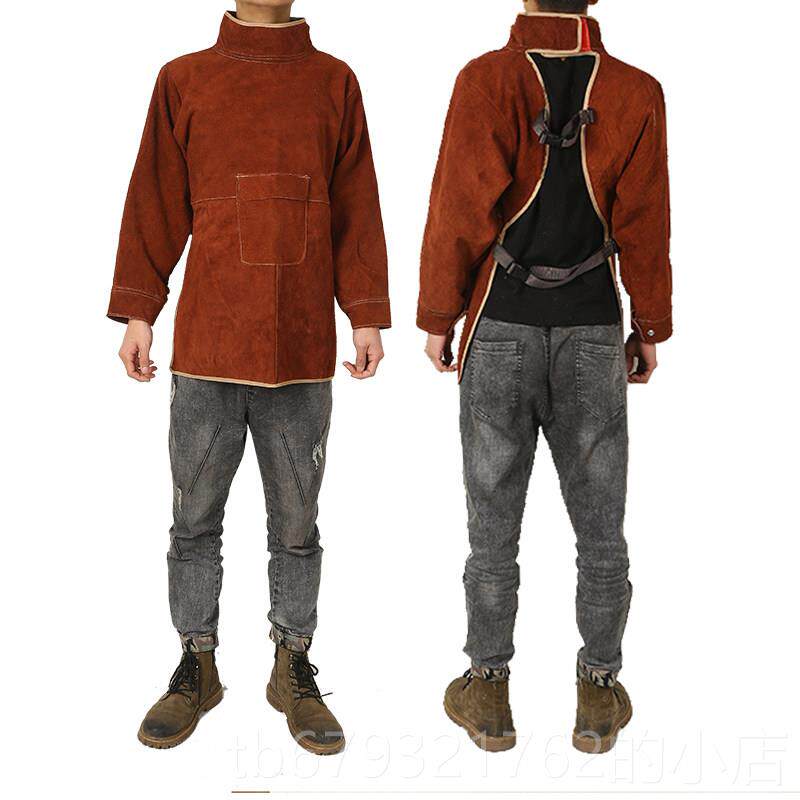 高档工防护罩衣牛皮防烫电工耐作防护服