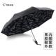 高档Con学霸遮阳伞防晒紫外意线晴m雨伞两用折叠创个性 小黑太胶阳