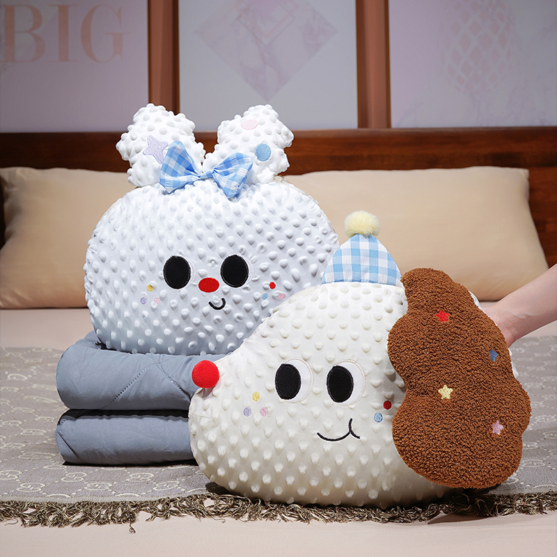 冬季加厚二合一抱枕被午睡车载