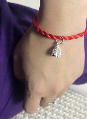 谢家银匠手工99足银莲蓬吊坠  民族风莲蓬 吊坠 99足银