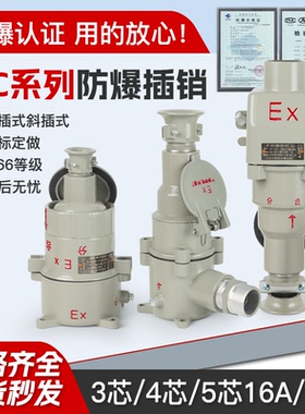 AC防爆插销插座插头16/32/220V/380V/防爆插头插销插板防爆插座