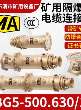 LBG5-500/6矿用隔爆型连接器高低压电缆线连接器插头/插座