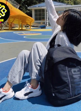 PUMA/彪马男女运动休闲包旅行电脑包印花双肩背包书包074417-01