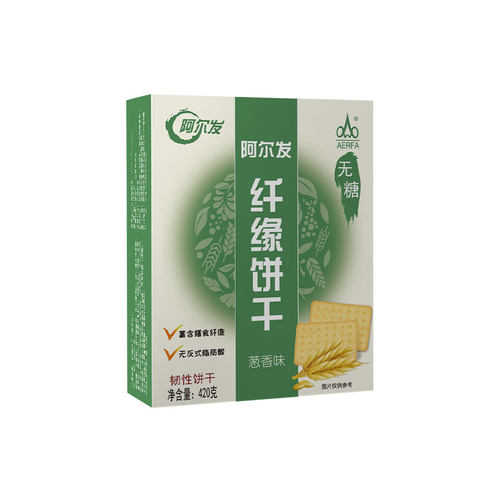 阿尔发旗舰店无糖纤缘饼干