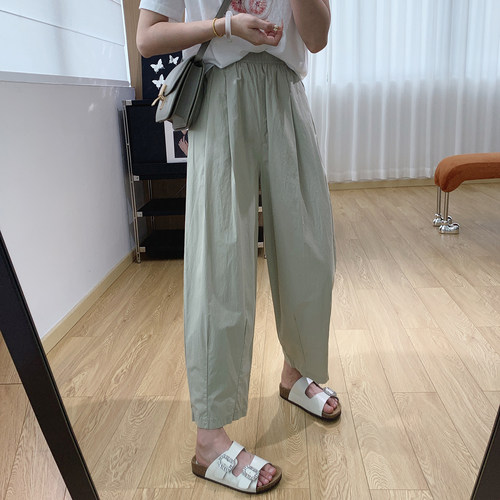夏日超薄纸片裤！藏肉显瘦气球裤
