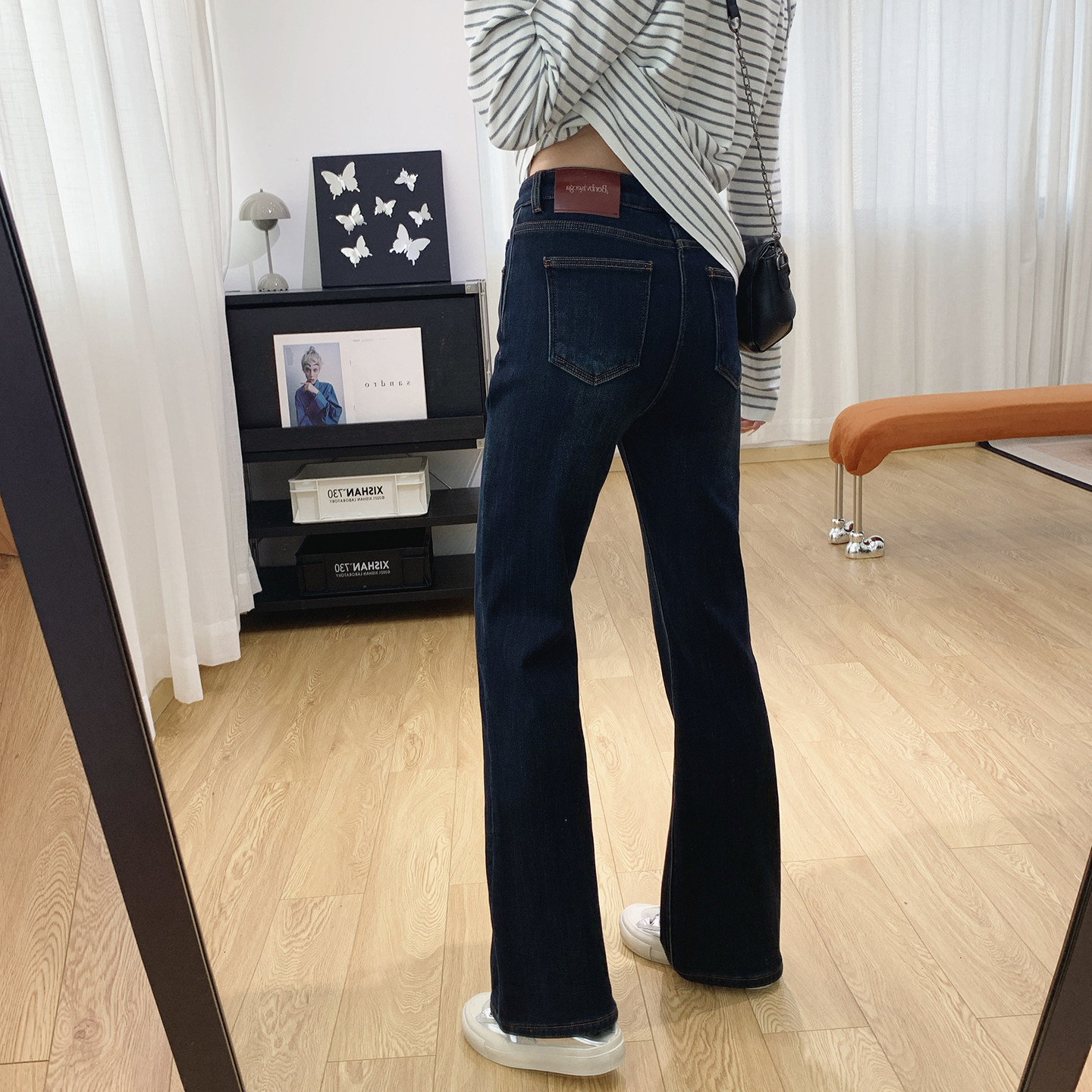 超模腿！高腰显瘦加厚加绒微喇牛仔裤女冬季裤子修身提臀喇叭裤冬,女装/女士精品,牛仔裤,淘宝优惠券,粉丝福利购,淘宝优惠卷