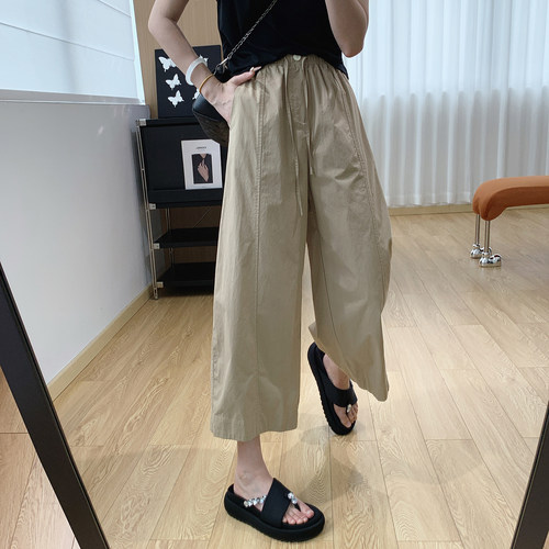 梨型身材福音！显瘦弯刀休闲裤女