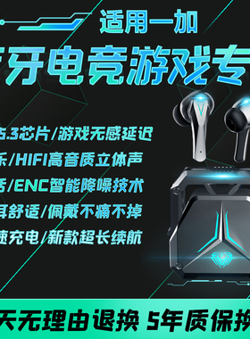 适用一加蓝牙耳机ace5/3/2pro13/12游戏专用无线高音质降噪入耳式