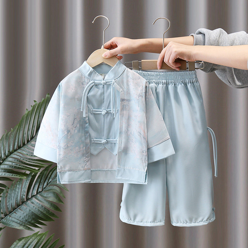 汉服男童春秋季2025新款中国风古装新中式儿童国学服套装改良日常,童装/婴儿装/亲子装,汉服,淘宝优惠券,粉丝福利购,淘宝优惠卷