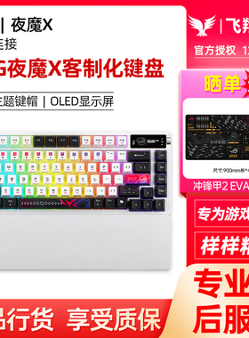 ROG玩家国度夜魔X无线三模客制电竞化机械键盘有线游戏全键热插拔