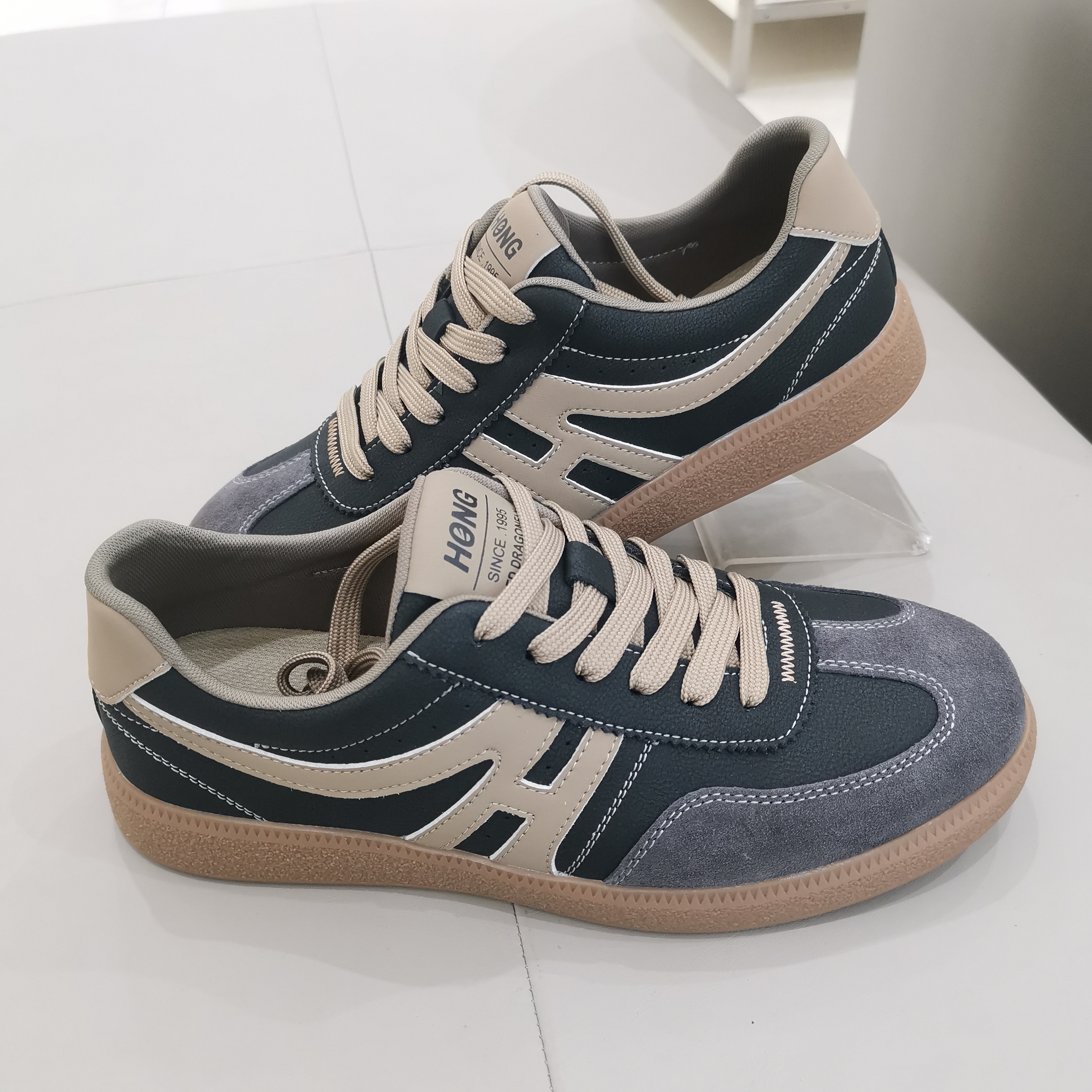 红蜻蜓正品德训鞋男秋季新款AQ61832011运动休闲透气真皮板鞋男单