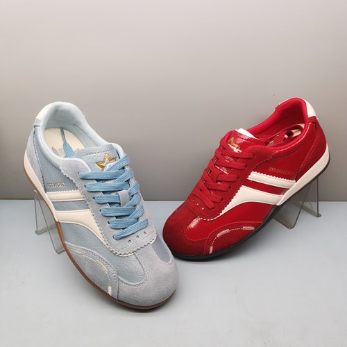 红蜻蜓女真皮德训鞋春秋新款