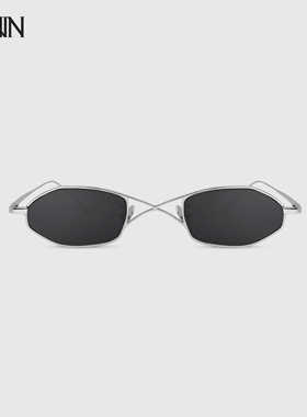 【七夕礼物】JINNNN SINGLE 多边形简约镜片金属边框太阳镜墨镜