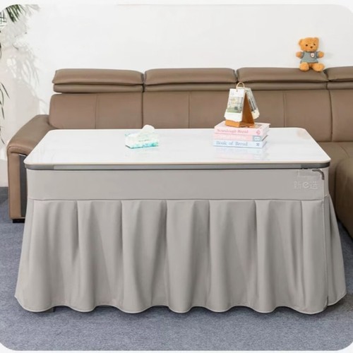 高端长方形烤火罩防水加厚绒布烤火桌布魔术贴通用款电炉烤火桌套