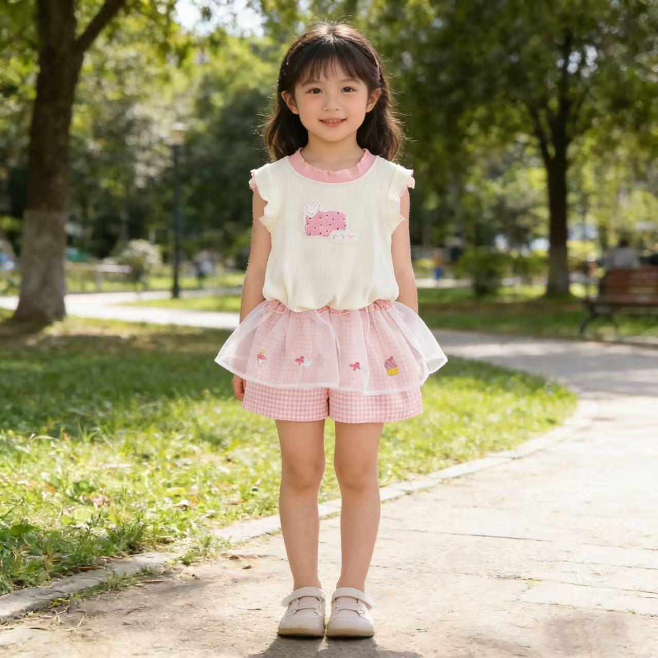 婴儿衣服夏季女童短袖T恤套装洋气十个月一两3岁女宝宝夏装两件套