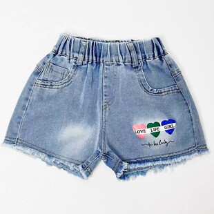 女童牛仔短裤夏季2026新款女孩宽松薄款裤子儿童夏装中小童五分裤
