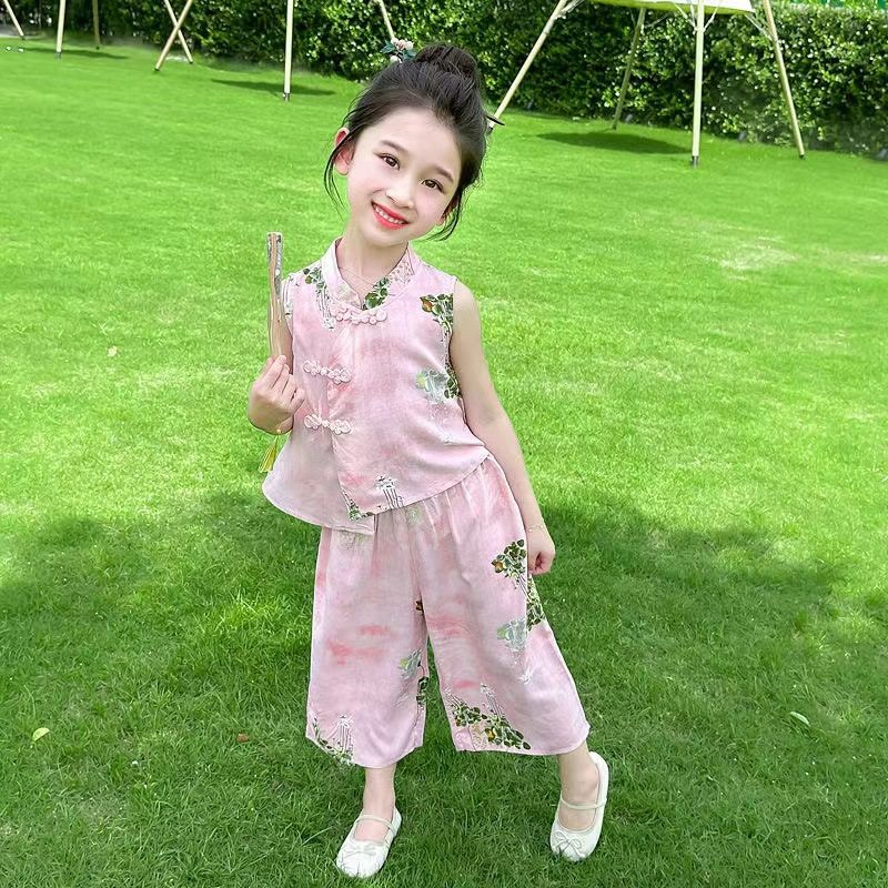 女童夏季新中式国风两件套