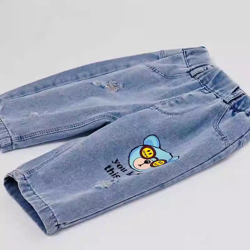 男童夏季短裤2026新款儿童薄款裤子男孩夏装七分裤韩版帅气牛仔裤