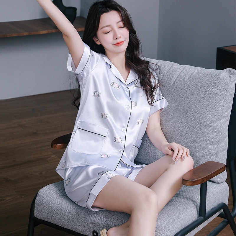 褐瞳女丝绸舒适柔软可外穿