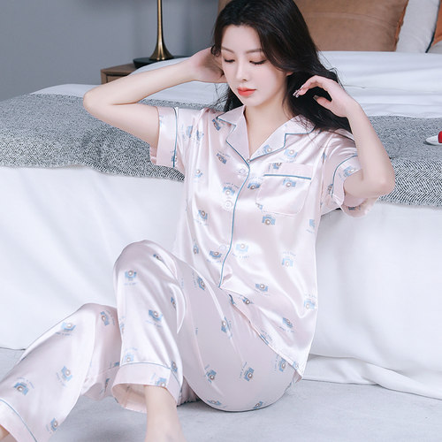 褐瞳女丝绸舒适柔软可外穿