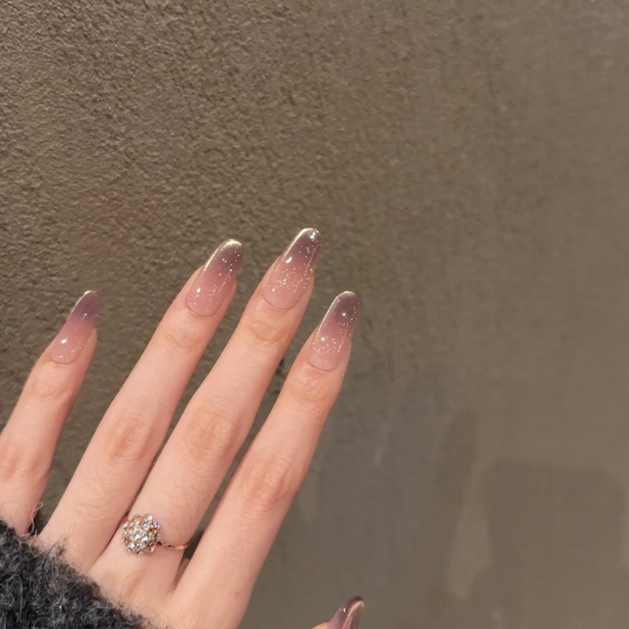 紫啧的紫 纯手工穿戴甲纯欲风猫眼高级感美甲贴片可拆卸假指甲