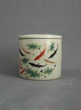 景德镇仿古风粉彩做旧家居装饰