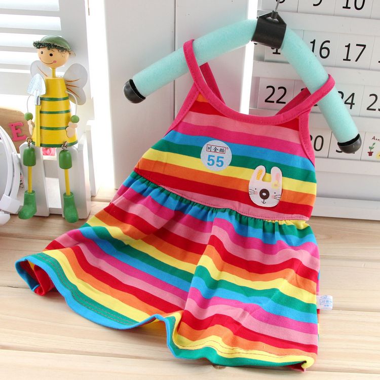 3个月生日公主风露背小孩吊带裙