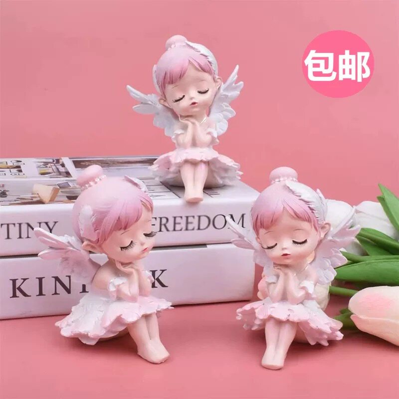 树脂贝拉公主蜜雪大号站姿贝拉蛋糕摆件生日装饰网红天使娃娃饰品
