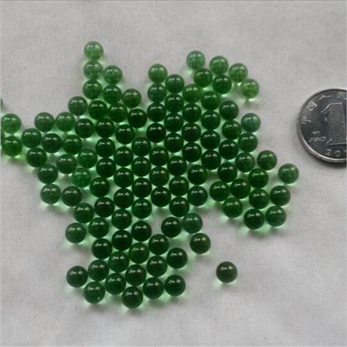 15mm绿色弹明透珠16毫米22-50mm深绿球鱼缸玻璃球