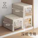 衣柜布艺衣服衣物折叠储物箱 懒角落衣服收纳箱家用深柜百纳箱窄款