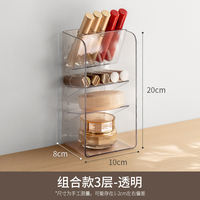 Lazy Corner Cosmetics Storage Box, desktop dressing table, skin care products storage box, Lipstick and Makeup brush drawer box thumbnail 8