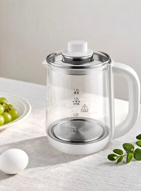 热水壶玻璃壶体单配适配TILIVING钛立维养生壶单壶身配件TD8001-4