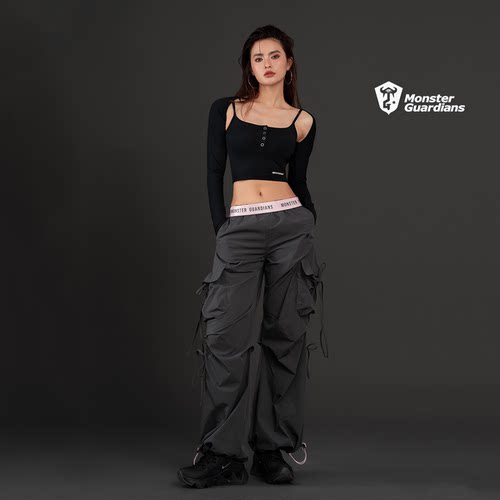 MSGD健身吊带+长袖坎肩套装