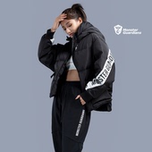 加厚棉羽MSGD 连帽外套冬季 Monster Guardians白鸭绒羽绒服女短款