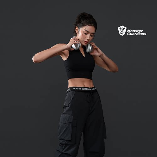 MSGD女子一体编织POLO领背心