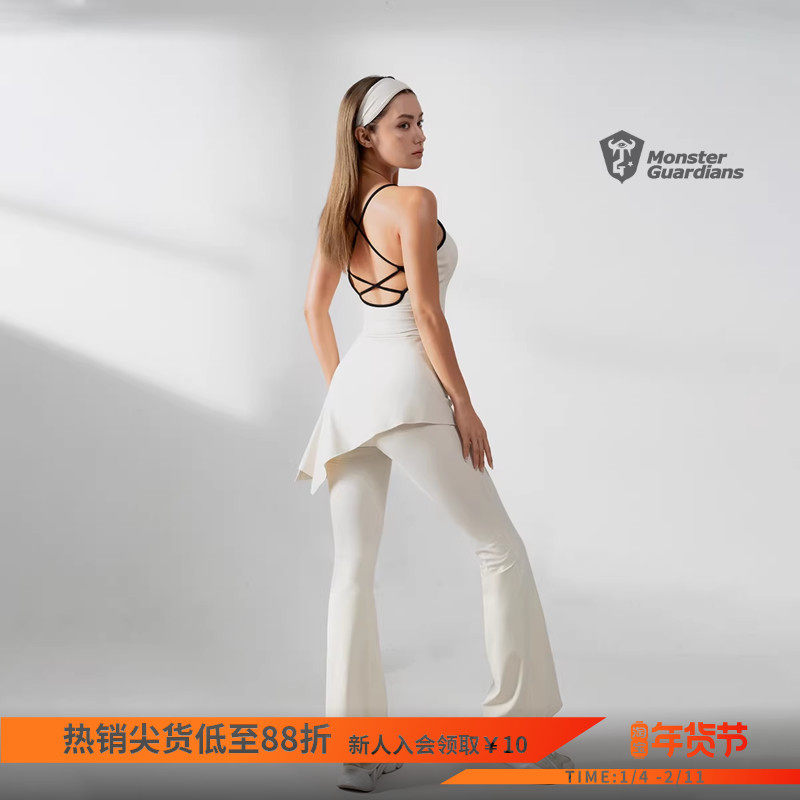 Monster Guardians恣意系列女子春夏磨毛背心瑜伽裤健身运动套装,运动服/休闲服装,运动套装,淘宝优惠券,粉丝福利购,淘宝优惠卷