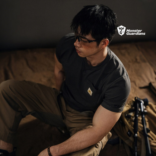 MSGD男子美式硬汉修身短袖