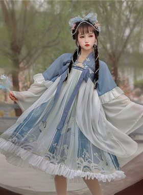 齐胸襦裙汉服原创刺绣汉服