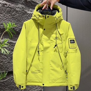 冲锋衣工装 时尚 痞帅防寒服 男士 高品质潮牌宽松连帽羽绒服2025新款