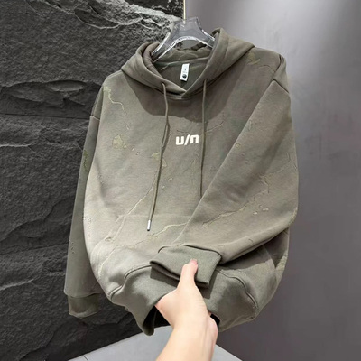 连帽复古潮牌高级感男士卫衣