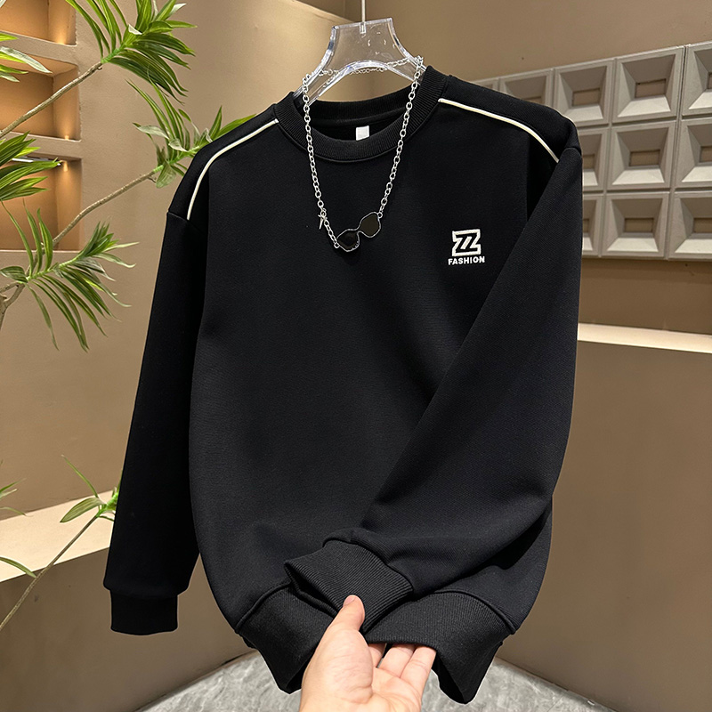 男时尚流行字母刺绣套头卫衣EHW