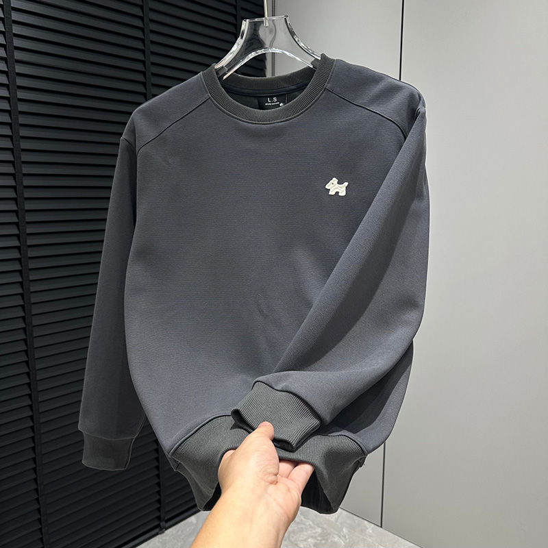 新款秋季长袖圆领内搭潮牌男士气质卫衣韩版时尚百搭长袖套头上衣