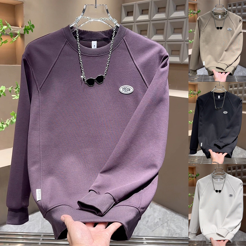 高级感韩版ins气质圆领时尚卫衣