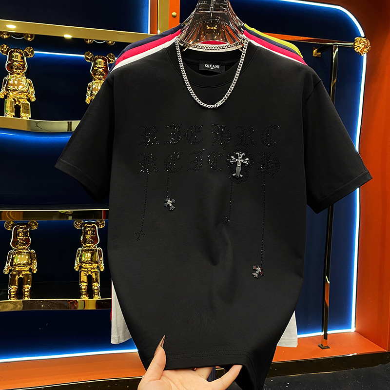 十字架轻奢百搭冬季厚款半袖t