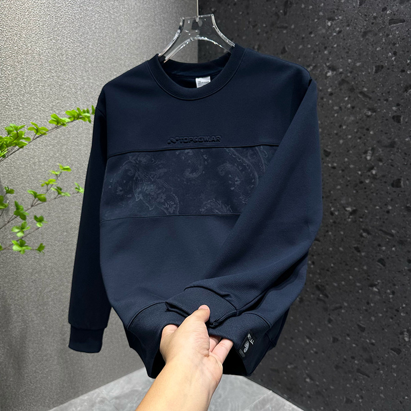 男士新款复古潮牌印花气质卫衣